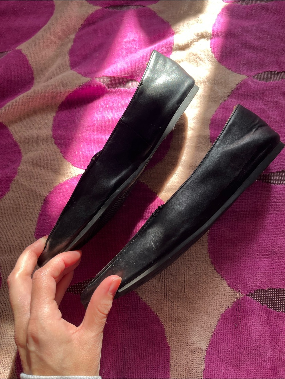 A New Day Pointed Toe Flats in Black - Picture 5 of 7